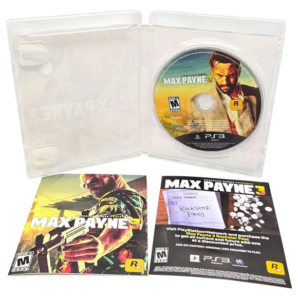 Max Payne 3 PS3 Game Complete With Case Manual & Disc Tested - Picture 5 of 6